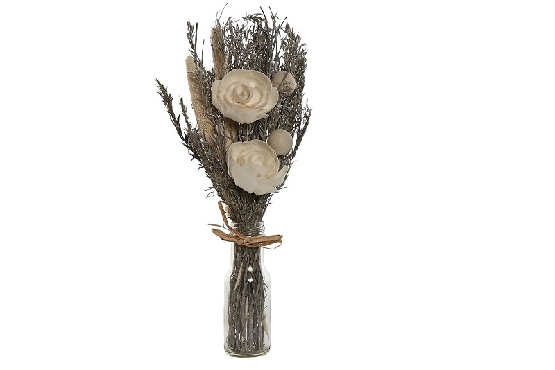 PLANTA FLOR SECA CRISTAL 11X11X40CM